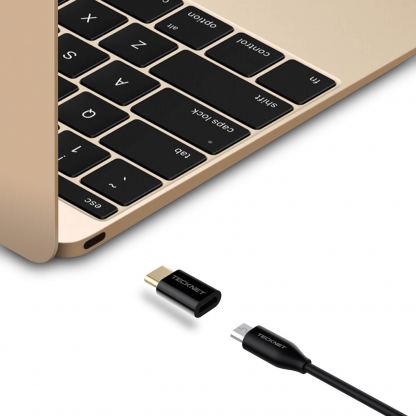 TeckNet TF001 USB-C Male to MicroUSB Adapter - microUSB адаптер за MacBook 12 и устройства с USB-C порт 5