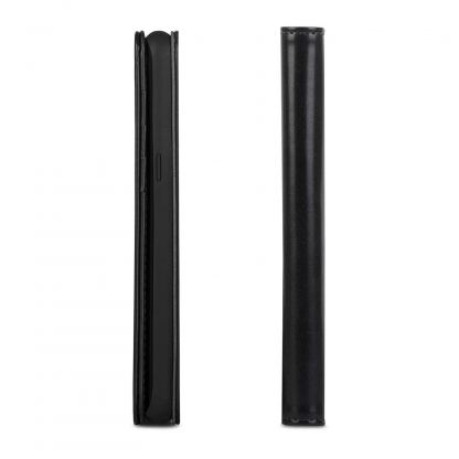 Moshi Overture Case - кожен/текстилен калъф, тип портфейл и поставка за Samsung Galaxy S8 (черен) 3