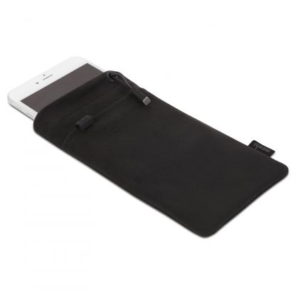 Moshi iPouch Plus Case - универсален микрофибърен калъф за iPhone 8 Plus, 7 Plus, 6 Plus, Note 4, Note 5, Huawei P9, P10, LG G5, G6 и други устройства до 5.5 инча големина на дисплея (черен) 2