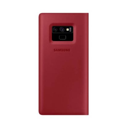 Samsung Leather View Cover EF-WN960LREGWW - оригинален кожен калъф (естествена кожа) за Samsung Galaxy Note 9 (червен) 2
