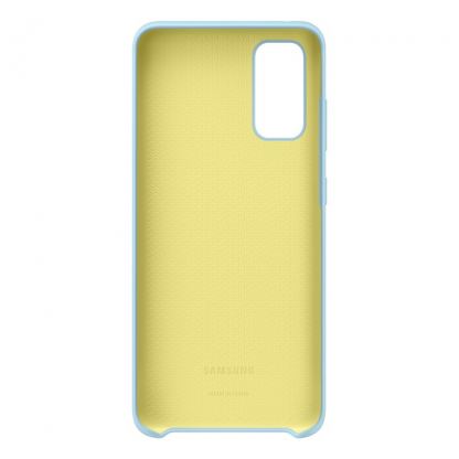 Samsung Silicone Cover Case EF-PG980TL - оригинален силиконов кейс за Samsung Galaxy S20 (светлосин) 2