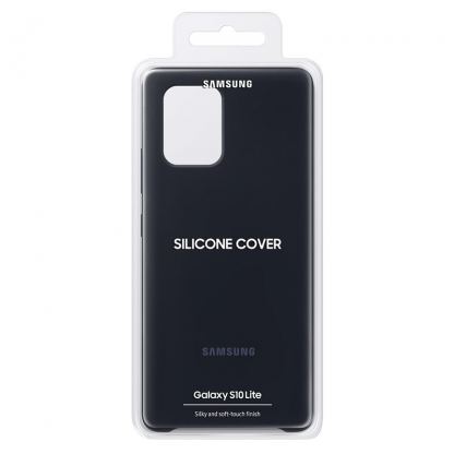 Samsung Silicone Cover Case EF-PG770TBEGEU - оригинален силиконов кейс за Samsung Galaxy S10 Lite (черен) 5