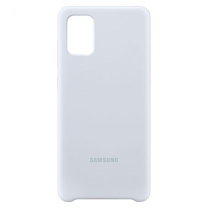 Samsung Silicone Cover EF-PA715TSEGEU - оригинален силиконов кейс за Samsung Galaxy A71 (бял) 5