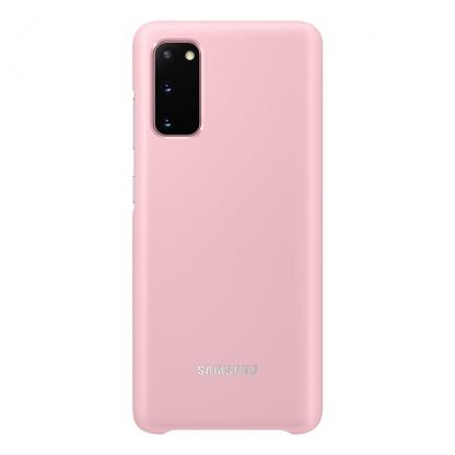 Samsung LED Cover EF-KG980CP - оригинален заден кейс, през който виждате информация от Samsung Galaxy S20 (розов) 2