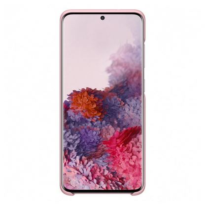 Samsung LED Cover EF-KG980CP - оригинален заден кейс, през който виждате информация от Samsung Galaxy S20 (розов) 3