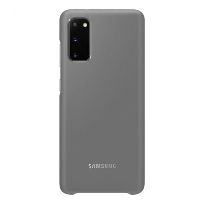 Samsung LED Cover EF-KG980CJ - оригинален заден кейс, през който виждате информация от Samsung Galaxy S20 (сив) 2