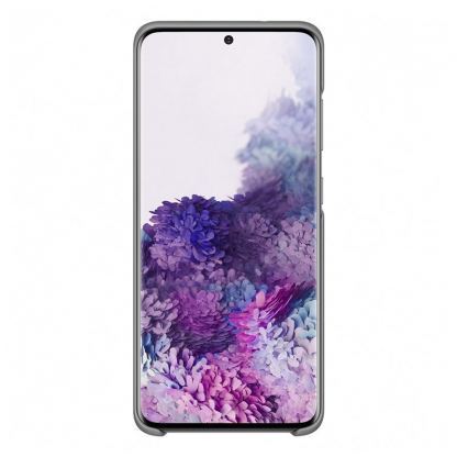 Samsung LED Cover EF-KG980CJ - оригинален заден кейс, през който виждате информация от Samsung Galaxy S20 (сив) 3
