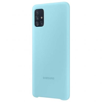Samsung Silicone Cover EF-PA715TLEGEU - оригинален силиконов кейс за Samsung Galaxy A71 (син) 2
