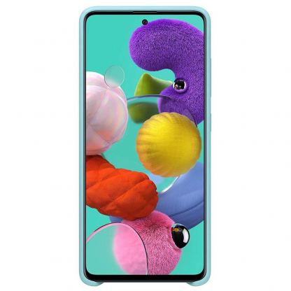 Samsung Silicone Cover EF-PA515TLEGEU - оригинален силиконов кейс за Samsung Galaxy A51 (син) 5