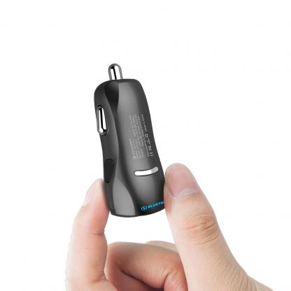TeckNet iEP172Car Charger 4.8A and MFI Lightning Cable - зарядно за кола 4.8A с 2xUSB изходa и Lightning кабел за iPhone, iPad и iPod с Lightning порт (черен) 5