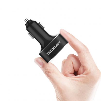 TeckNet PowerDash D2 9.6A/48W USB Car Charger - зарядно за кола (9.6A/48W) с 4xUSB порта за мобилни устройства (черен) 2