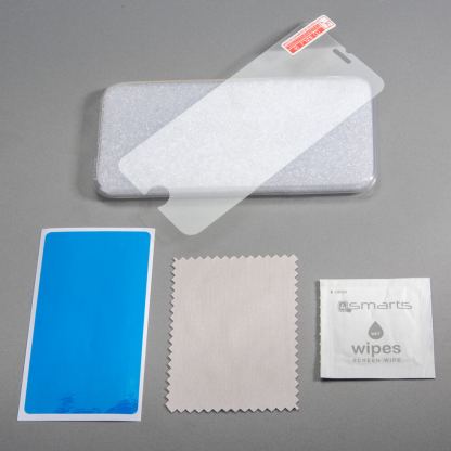 4smarts 360° Protection Set - тънък силиконов кейс и стъклено защитно покритие за дисплея на LG K3 (прозрачен) 4