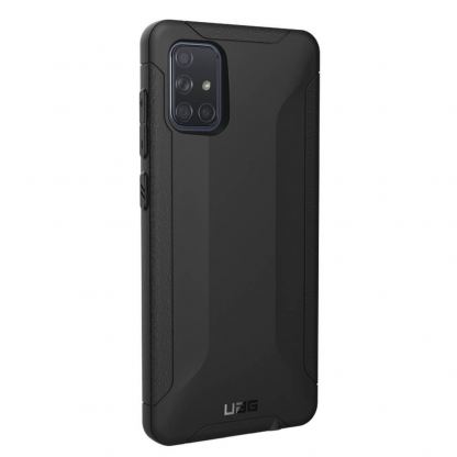 Urban Armor Gear Scout Case - удароустойчив хибриден кейс за Samsung Galaxy A71 (черен) 2