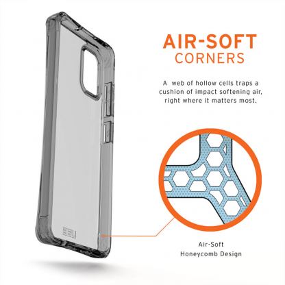 Urban Armor Gear Plyo Case - удароустойчив хибриден кейс за Samsung Galaxy A51 (прозрачен) 4