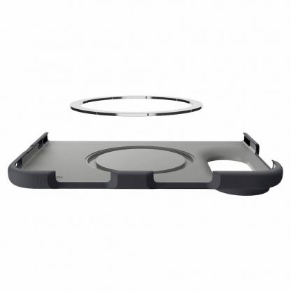 Качествен поликарбонатов кейс с MagSafe за iPhone Duo - Spigen Nano Pop MagSafe Case (black sesame) 9
