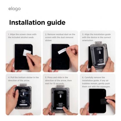 Стъклено защитно покритие за външния дисплей на iPhone Duo - Elago Tempered glass Screen Protector (clear) 9