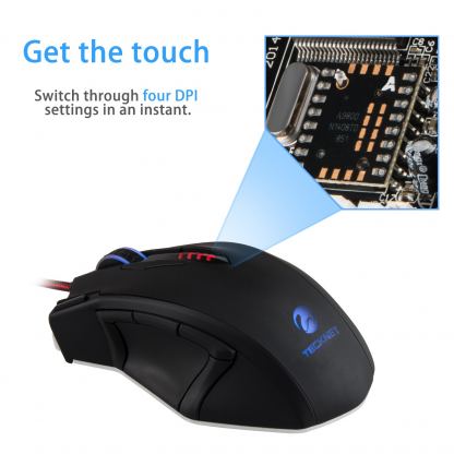 TeckNet M008 Laser Gaming Mouse - геймърска лазерна мишка (за Mac и PC) 6