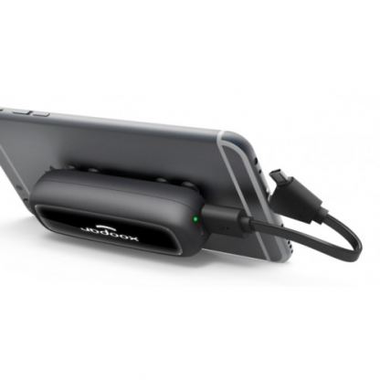 Xoopar SQUID MAX 2500mAh Power Bank Laser - външна батерия с MicroUSB и Lightning кабел за смартфони (сив) 4