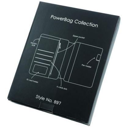 PowerBag Collection 897 - текстилен органайзер с бележник, джобове и USB флаш памет 8GB 4