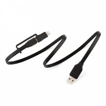 Tylt Flip Duo Charge & Sync Lightning and MicroUSB - кабел 2в1 за Apple и MicroUSB устройства 2