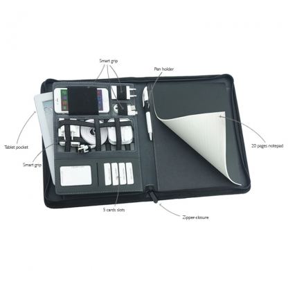 PowerBag Collection 894 - текстилен органайзер с джобове, ластици и бележник 2