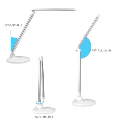 TeckNet Настолна LED лампа с тъч контрол - LED05 15W EyeCare LED Desk Lamp with Touch Control 4