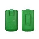 Telone Deko 1 Pouch Size 13 - вертикален кожен калъф, тип джоб с лента за издърпване за LG G3 Mini, Nokia 625/730/900/920, Galaxy Alpha/S3/S4, Sony E3 и други (зелен) 2