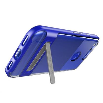 Verus Crystal Bumper Case - хибриден удароустойчив кейс за Google Pixel (син-прозрачен) 3