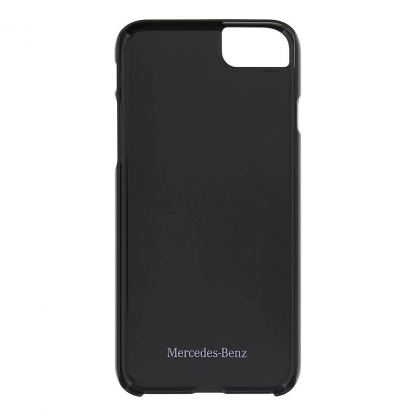 Mercedes-Benz Aluminium Brushed Hard Case - дизайнерски алуминиев кейс за iPhone SE 2020, iPhone 7, iPhone 8 (черен) 2