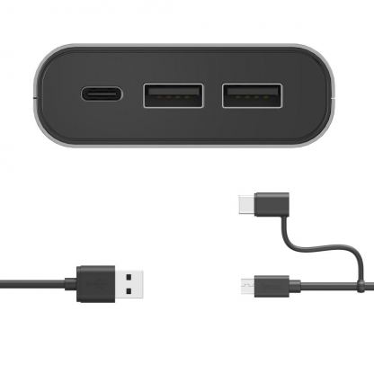 Външна батерия HAMA HD-5, 10000 mAh, USB-C, to go, Сив 2