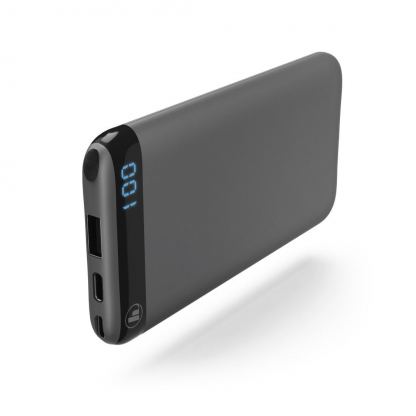 Външна батерия HAMA LED10S, 10000 mAh, Черен,Li-Polymer