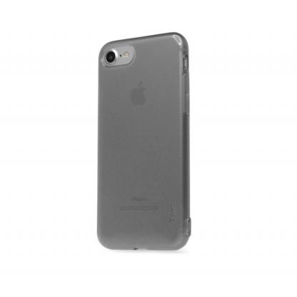Torrii BonJelly Case - силиконов (TPU) калъф и калено стъкло за iPhone SE 2020, iPhone 7, iPhone 8 (черен-прозрачен) 2