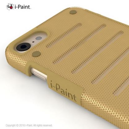 iPaint Gold MC Case - метален кейс за iPhone SE 2020, iPhone 7, iPhone 8 (златист) 2