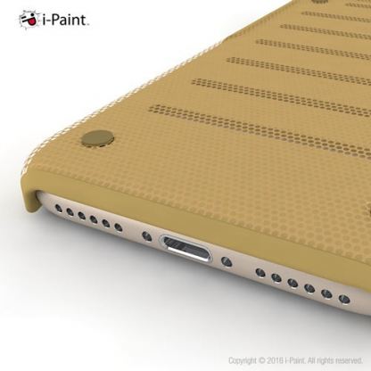 iPaint Gold MC Case - метален кейс за iPhone SE 2020, iPhone 7, iPhone 8 (златист) 4