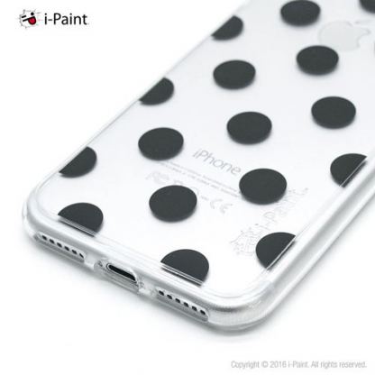 iPaint Glamour Pois Case - дизайнерски TPU кейс за iPhone SE 2020, iPhone 7, iPhone 8 (прозрачен) 3