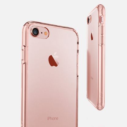 Spigen Ultra Hybrid Case - хибриден кейс с висока степен на защита за iPhone SE 2020, iPhone 7, iPhone 8 (роз.злато -прозрачен) 7
