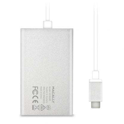 Macally 3.1 USB-C to USB A hub - 4ри портов USB хъб от устройства с USB-C към 4 x USB-A  (бял) 2