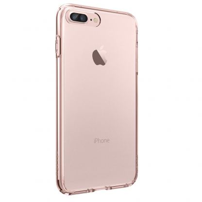 Spigen Ultra Hybrid Case - хибриден кейс с висока степен на защита за iPhone 7 Plus, iPhone 8 Plus (роз.злато-прозрачен) 5