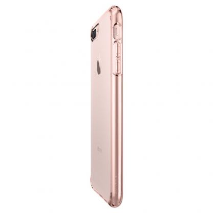 Spigen Ultra Hybrid Case - хибриден кейс с висока степен на защита за iPhone 7 Plus, iPhone 8 Plus (роз.злато-прозрачен) 4