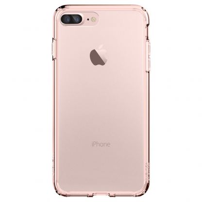 Spigen Ultra Hybrid Case - хибриден кейс с висока степен на защита за iPhone 7 Plus, iPhone 8 Plus (роз.злато-прозрачен) 2