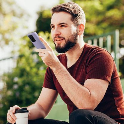 Elago Silicone Case - силиконов (TPU) калъф за Samsung Galaxy S20 Ultra (лилав) 2