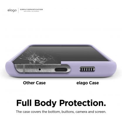 Elago Silicone Case - силиконов (TPU) калъф за Samsung Galaxy S20 Ultra (лилав) 5