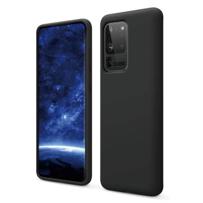 Elago Silicone Case - силиконов (TPU) калъф за Samsung Galaxy S20 Ultra (черен)