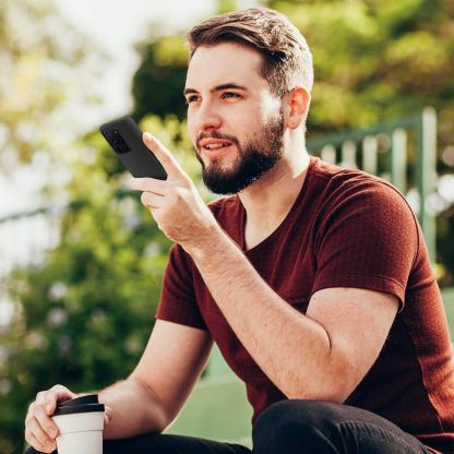 Elago Silicone Case - силиконов (TPU) калъф за Samsung Galaxy S20 Ultra (черен) 2