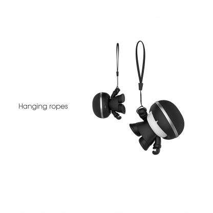 Xoopar Boy Mini Bluetooth Speaker - дизайнерски безжичен Bluetooth спийкър за мобилни устройства (черен) 7