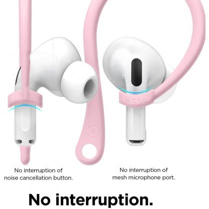 Elago AirPods Pro EarHooks - силиконови кукички за Apple AirPods Pro (розов) 5