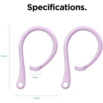 Elago AirPods Pro EarHooks - силиконови кукички за Apple AirPods Pro (лилав) 8