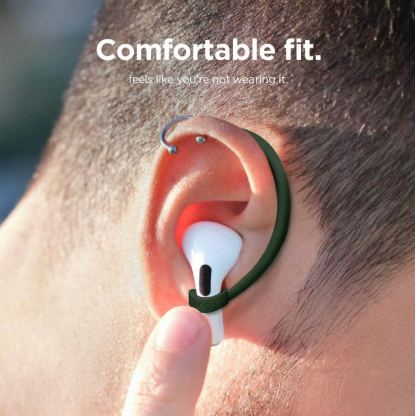Elago AirPods Pro EarHooks - силиконови кукички за Apple AirPods Pro (зелен) 3