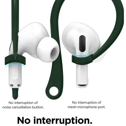 Elago AirPods Pro EarHooks - силиконови кукички за Apple AirPods Pro (зелен) 6