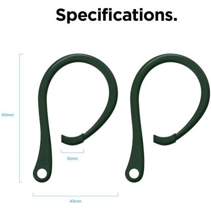 Elago AirPods Pro EarHooks - силиконови кукички за Apple AirPods Pro (зелен) 7